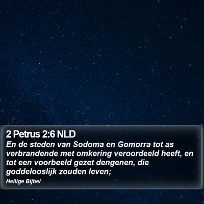 2 Petrus 2:6 NLD Bible Verse Image