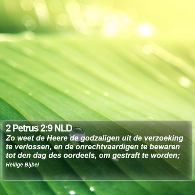 2 Petrus 2:9 NLD Bible Verse Image