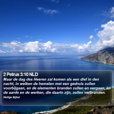 2 Petrus 3:10 NLD Bible Verse Image
