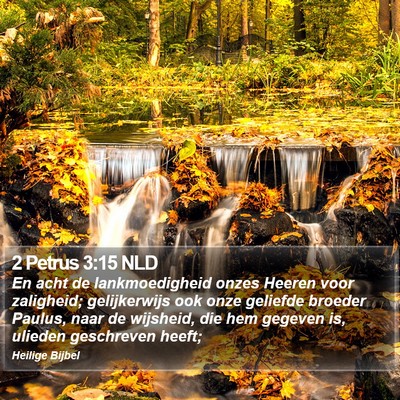 2 Petrus 3:15 NLD Bible Verse Image