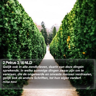 2 Petrus 3:16 NLD Bible Verse Image
