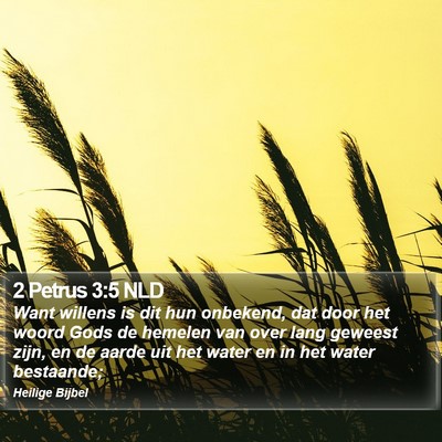 2 Petrus 3:5 NLD Bible Verse Image