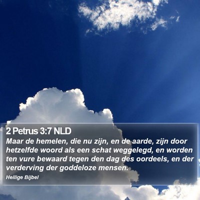 2 Petrus 3:7 NLD Bible Verse Image