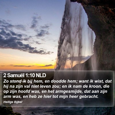 2 Samuël 1:10 NLD Bible Verse Image