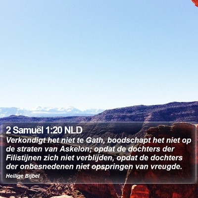 2 Samuël 1:20 NLD Bible Verse Image