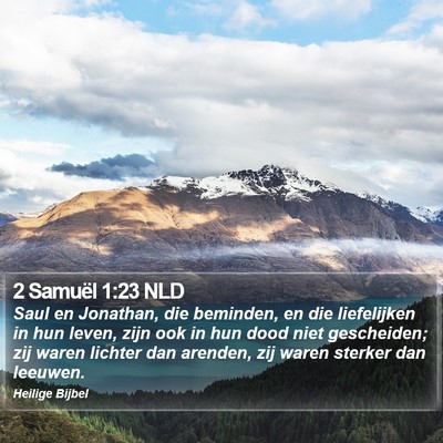 2 Samuël 1:23 NLD Bible Verse Image