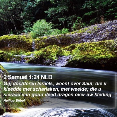 2 Samuël 1:24 NLD Bible Verse Image