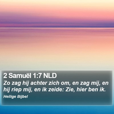 2 Samuël 1:7 NLD Bible Verse Image