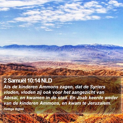 2 Samuël 10:14 NLD Bible Verse Image