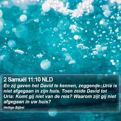 2 Samuël 11:10 NLD Bible Verse Image