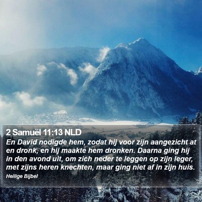 2 Samuël 11:13 NLD Bible Verse Image