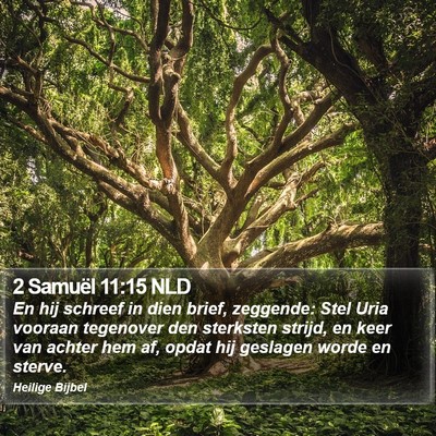 2 Samuël 11:15 NLD Bible Verse Image