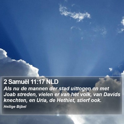 2 Samuël 11:17 NLD Bible Verse Image