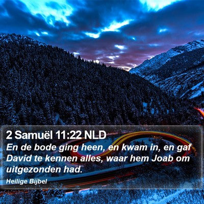 2 Samuël 11:22 NLD Bible Verse Image