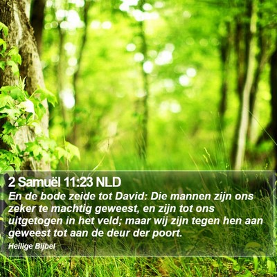 2 Samuël 11:23 NLD Bible Verse Image