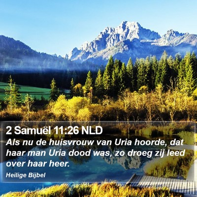 2 Samuël 11:26 NLD Bible Verse Image