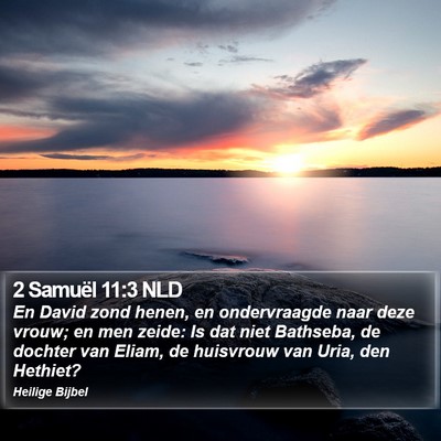2 Samuël 11:3 NLD Bible Verse Image