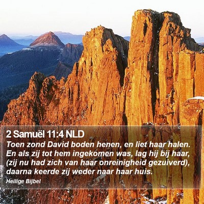 2 Samuël 11:4 NLD Bible Verse Image