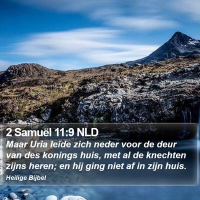 2 Samuël 11:9 NLD Bible Verse Image