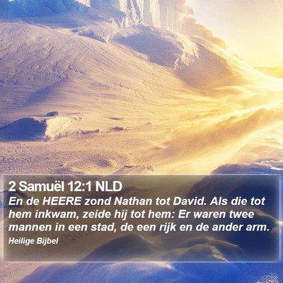 2 Samuël 12:1 NLD Bible Verse Image