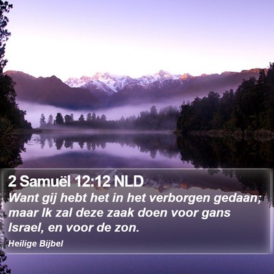 2 Samuël 12:12 NLD Bible Verse Image