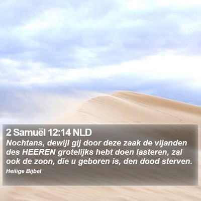 2 Samuël 12:14 NLD Bible Verse Image