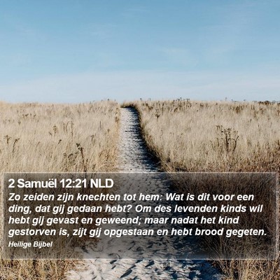 2 Samuël 12:21 NLD Bible Verse Image