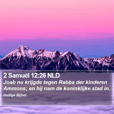 2 Samuël 12:26 NLD Bible Verse Image