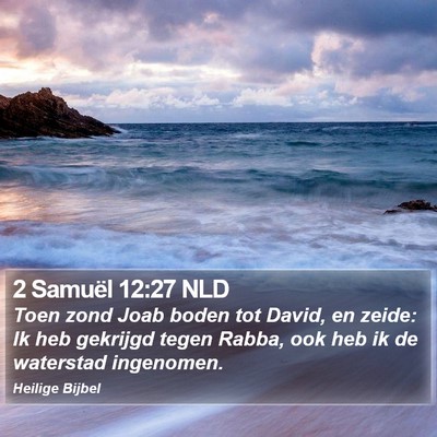 2 Samuël 12:27 NLD Bible Verse Image