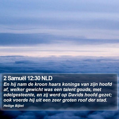 2 Samuël 12:30 NLD Bible Verse Image