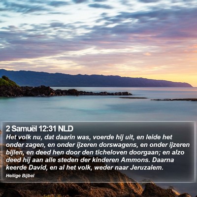 2 Samuël 12:31 NLD Bible Verse Image