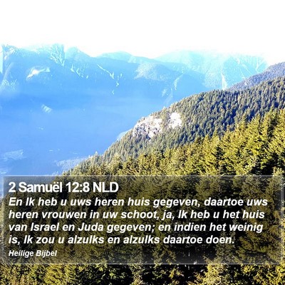 2 Samuël 12:8 NLD Bible Verse Image