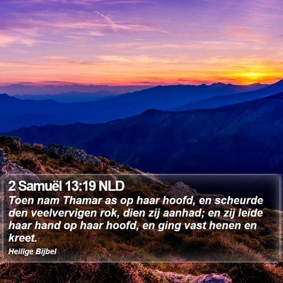 2 Samuël 13:19 NLD Bible Verse Image