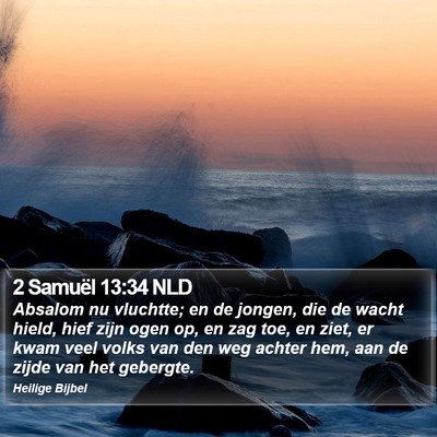 2 Samuël 13:34 NLD Bible Verse Image