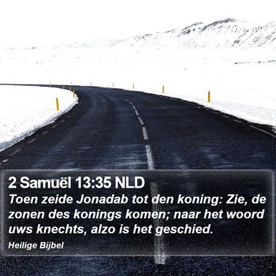 2 Samuël 13:35 NLD Bible Verse Image