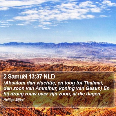 2 Samuël 13:37 NLD Bible Verse Image