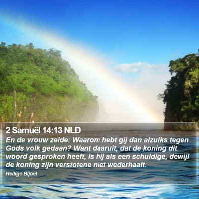 2 Samuël 14:13 NLD Bible Verse Image