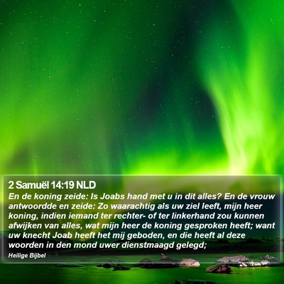 2 Samuël 14:19 NLD Bible Verse Image
