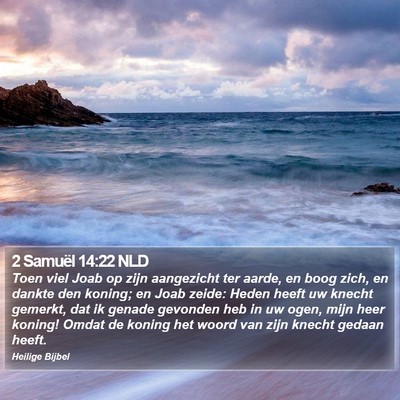 2 Samuël 14:22 NLD Bible Verse Image