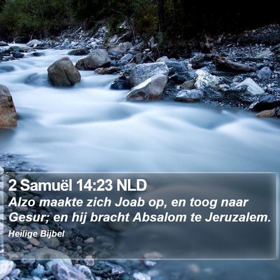 2 Samuël 14:23 NLD Bible Verse Image