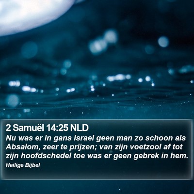 2 Samuël 14:25 NLD Bible Verse Image