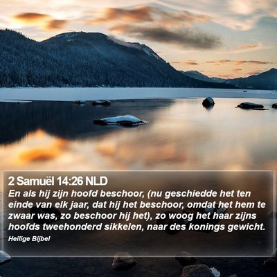 2 Samuël 14:26 NLD Bible Verse Image