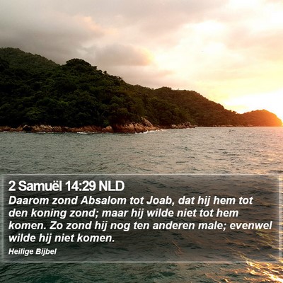 2 Samuël 14:29 NLD Bible Verse Image