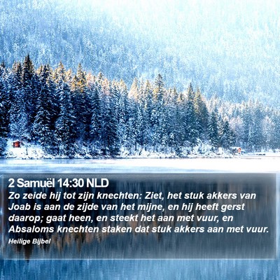 2 Samuël 14:30 NLD Bible Verse Image