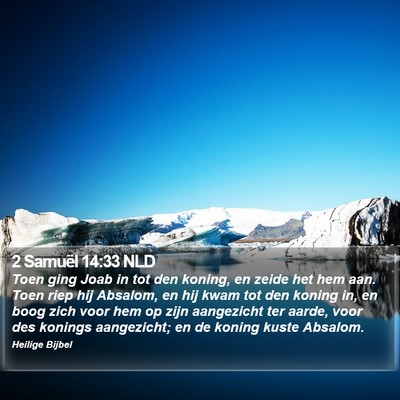 2 Samuël 14:33 NLD Bible Verse Image