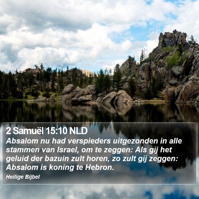 2 Samuël 15:10 NLD Bible Verse Image