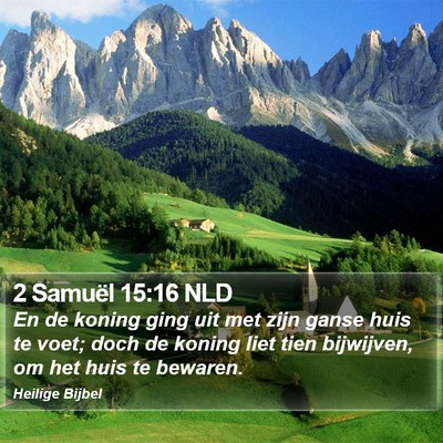 2 Samuël 15:16 NLD Bible Verse Image