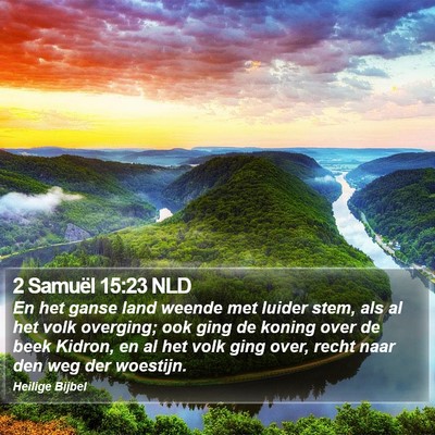 2 Samuël 15:23 NLD Bible Verse Image