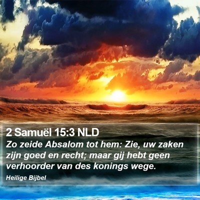 2 Samuël 15:3 NLD Bible Verse Image