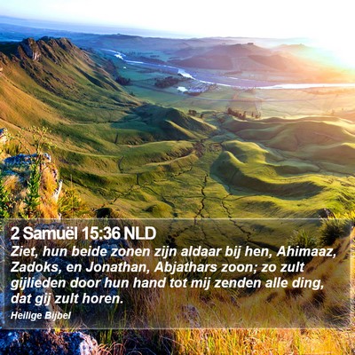 2 Samuël 15:36 NLD Bible Verse Image